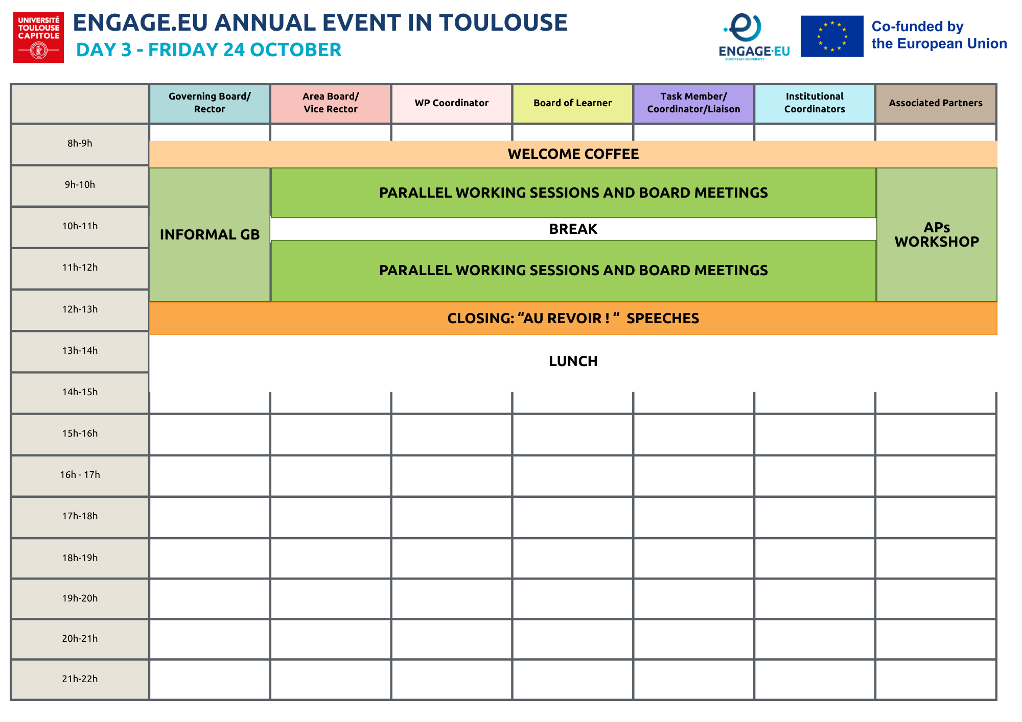 Agenda DAY 3